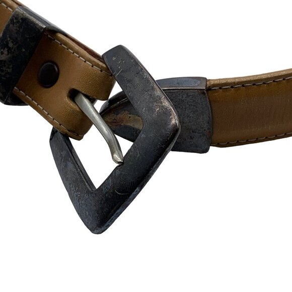 Douglas Magnus Santa Fe Sterling Silver 4 Pc 925 Buckle Set + IAI Belt Vintage - Picture 2 of 9